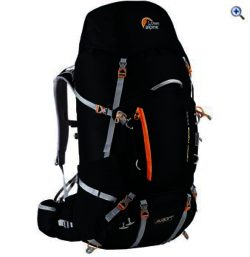 Lowe Alpine Cerro Torre 65:85 Rucksack - Colour: BLACK-PUMPKIN